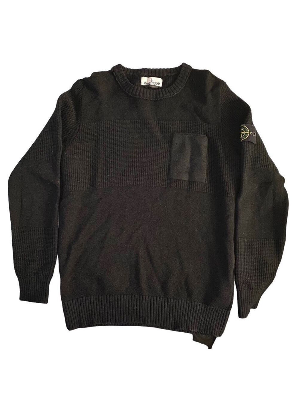 Stone Island Wool Sweater with Chest pocket
